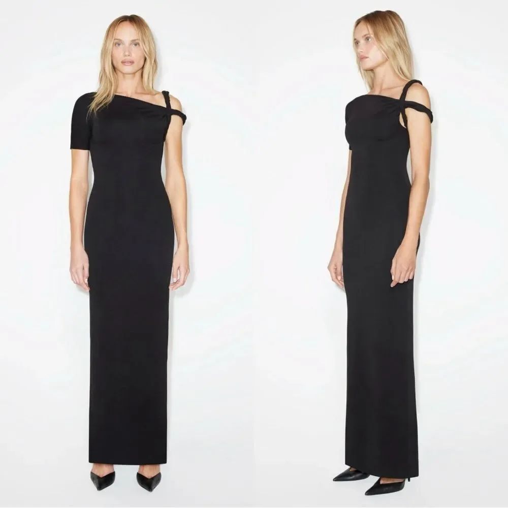 NWT KHY Sueded Stretch Twist Maxi Dress